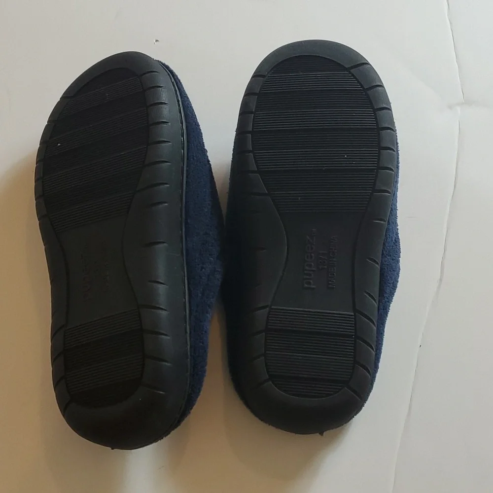 Popeez blue slip on slippers